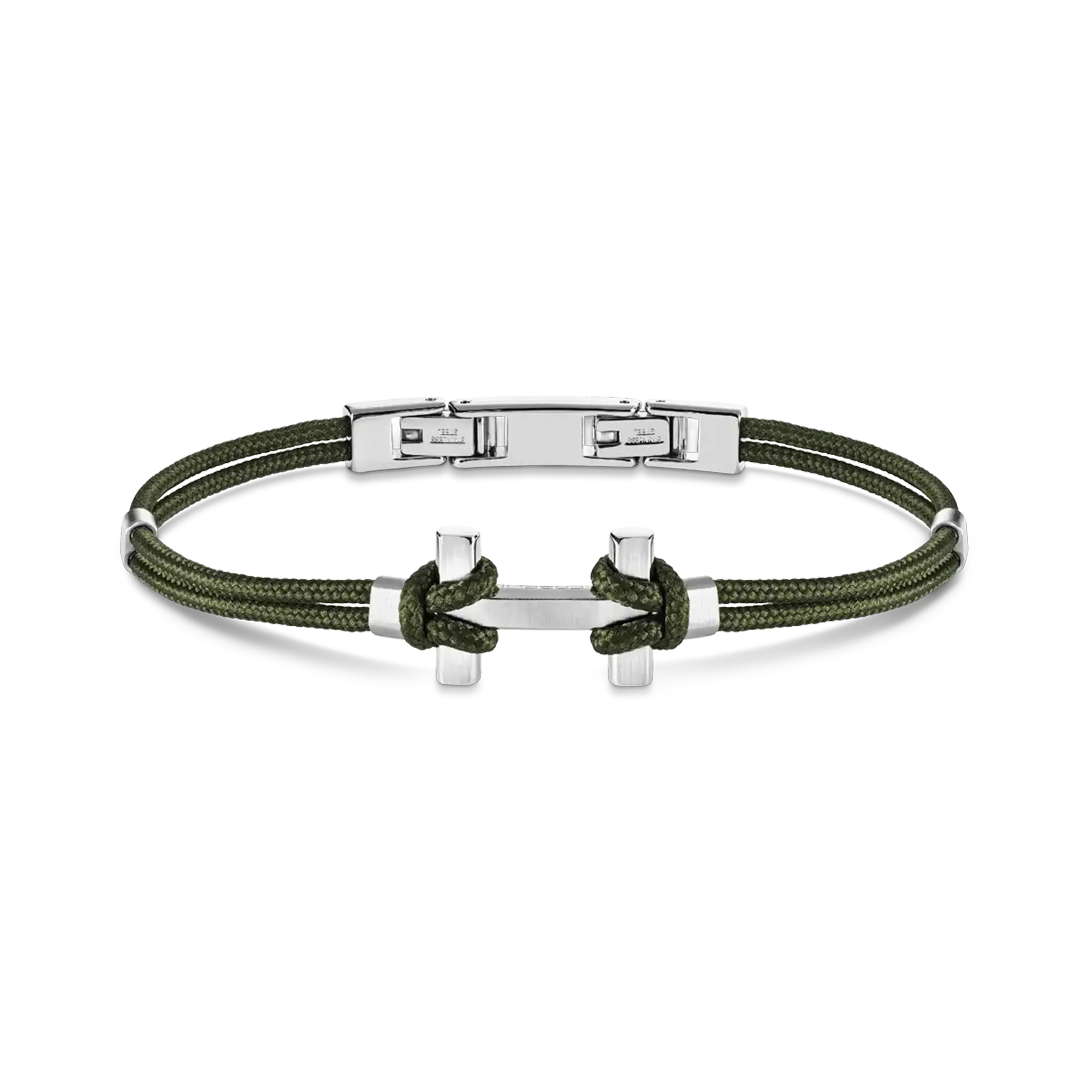 Bracelet Amarrage en acier kaki