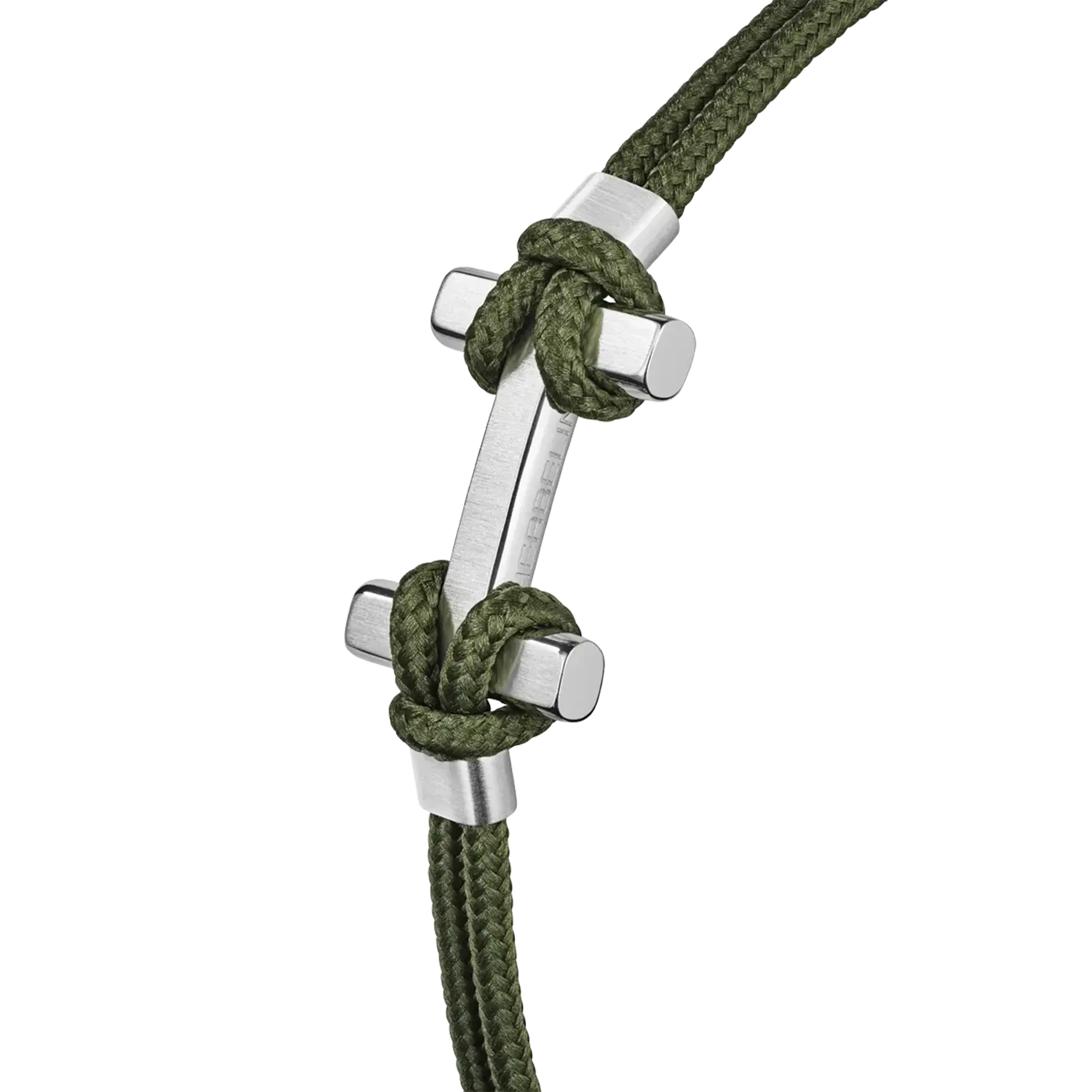 Détail du bracelet Amarrage, acier