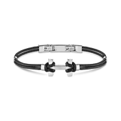 BRACELET AMARRAGE - ACIER - NOIR