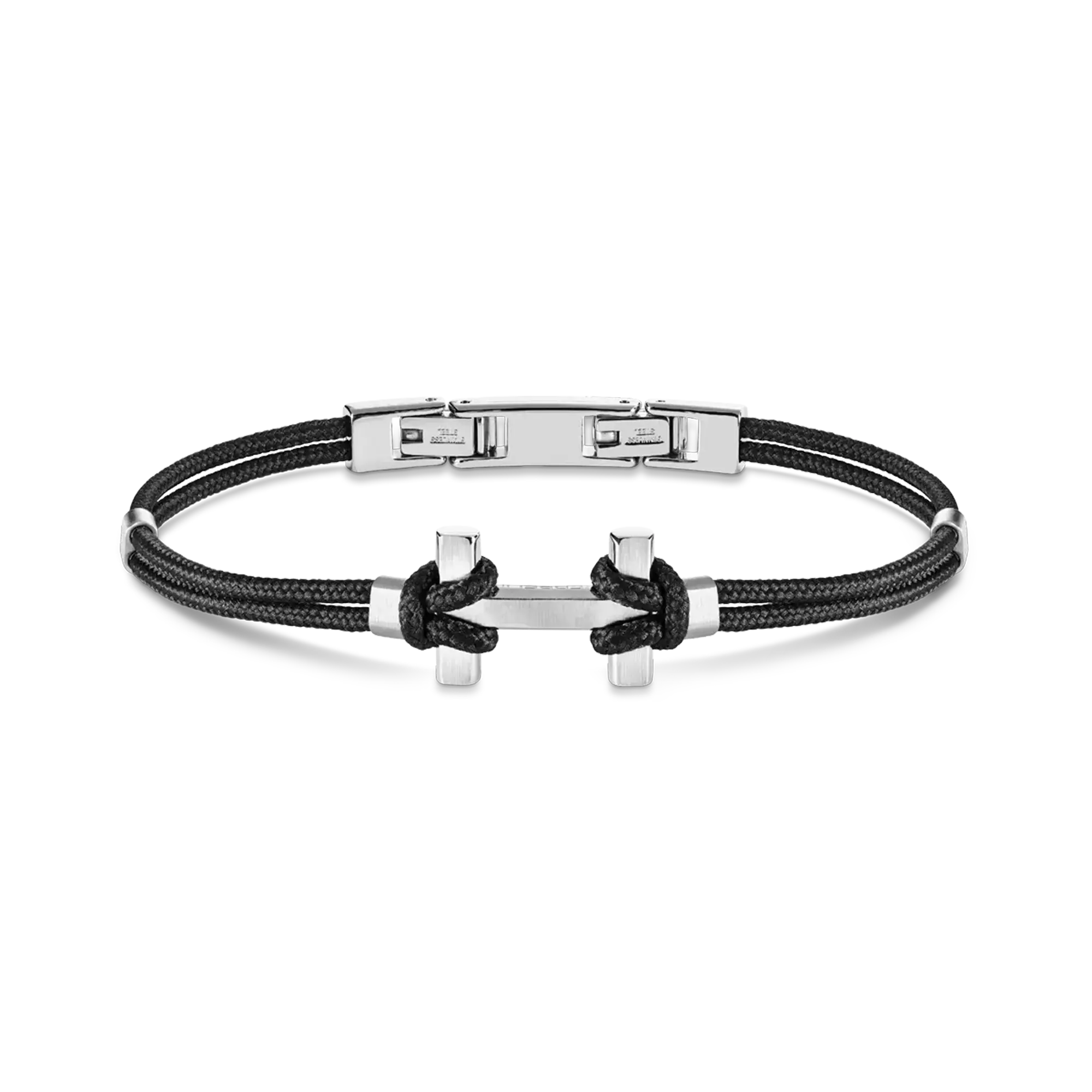 Bracelet Amarrage en acier noir