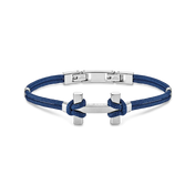 BRACELET AMARRAGE - ACIER - BLEU