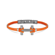 BRACELET AMARRAGE - TITANE - ORANGE