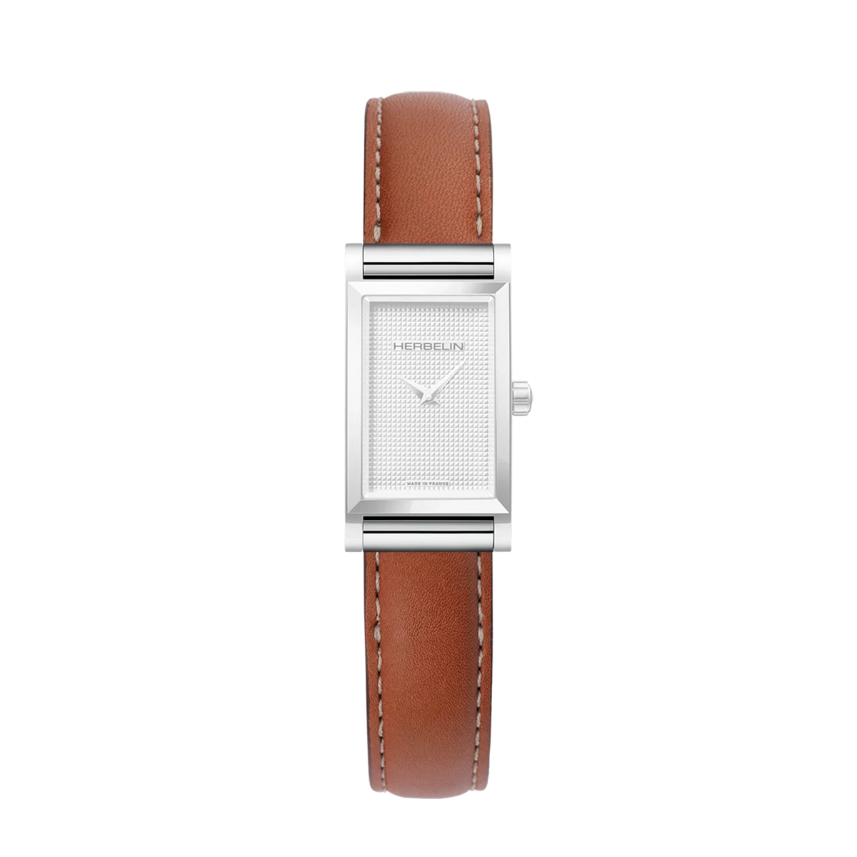 ⁣⁢Pulsera Antarès sencilla de piel camel⁤⁣