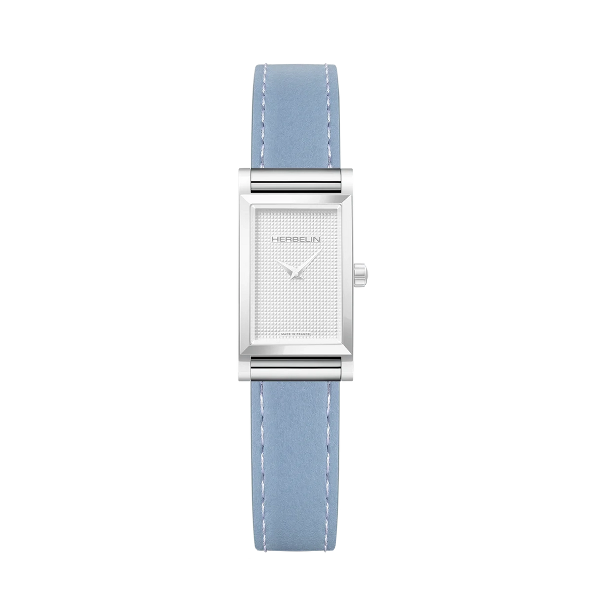 ⁣⁢Antarès simple strap in blue leather⁤⁣