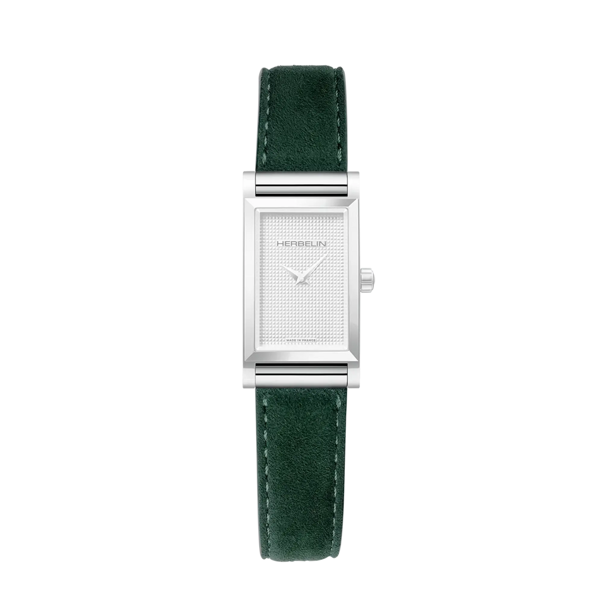 ⁣⁢Brazalete Antarès simple de piel verde⁤⁣