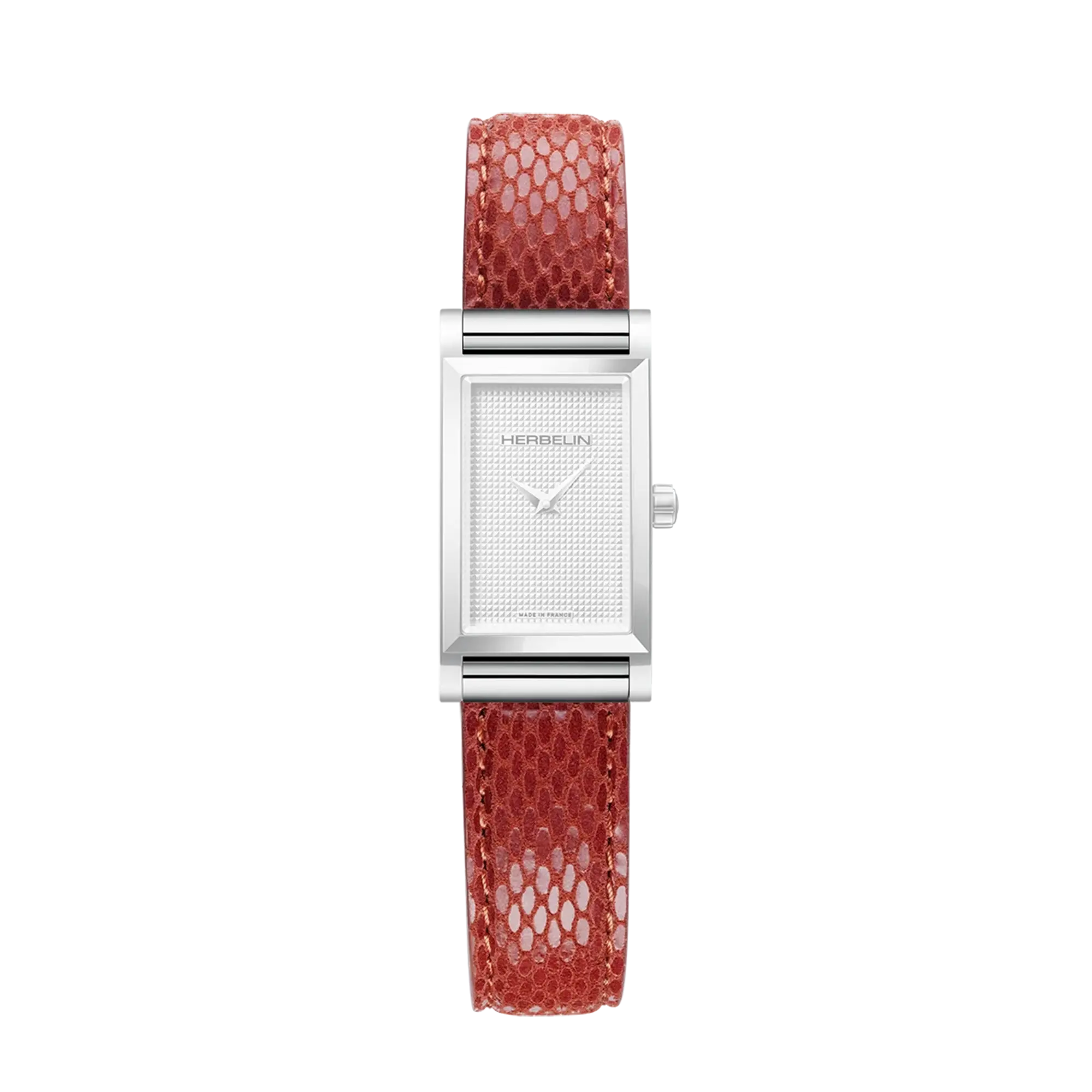 Bracelet Antarès simple en cuir rouge