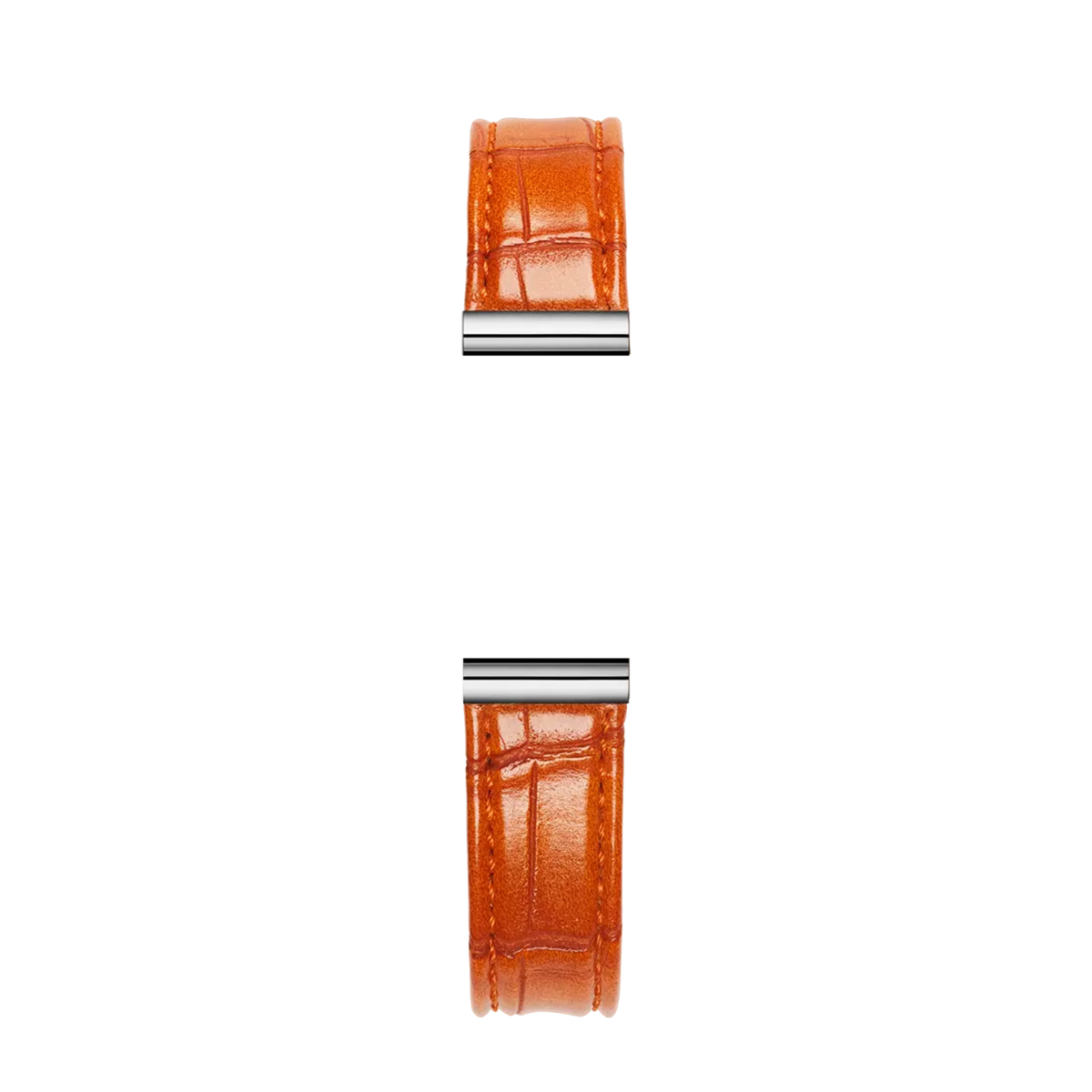 ⁣⁢Brazalete Antarès simple en piel efecto cocodrilo⁤⁣