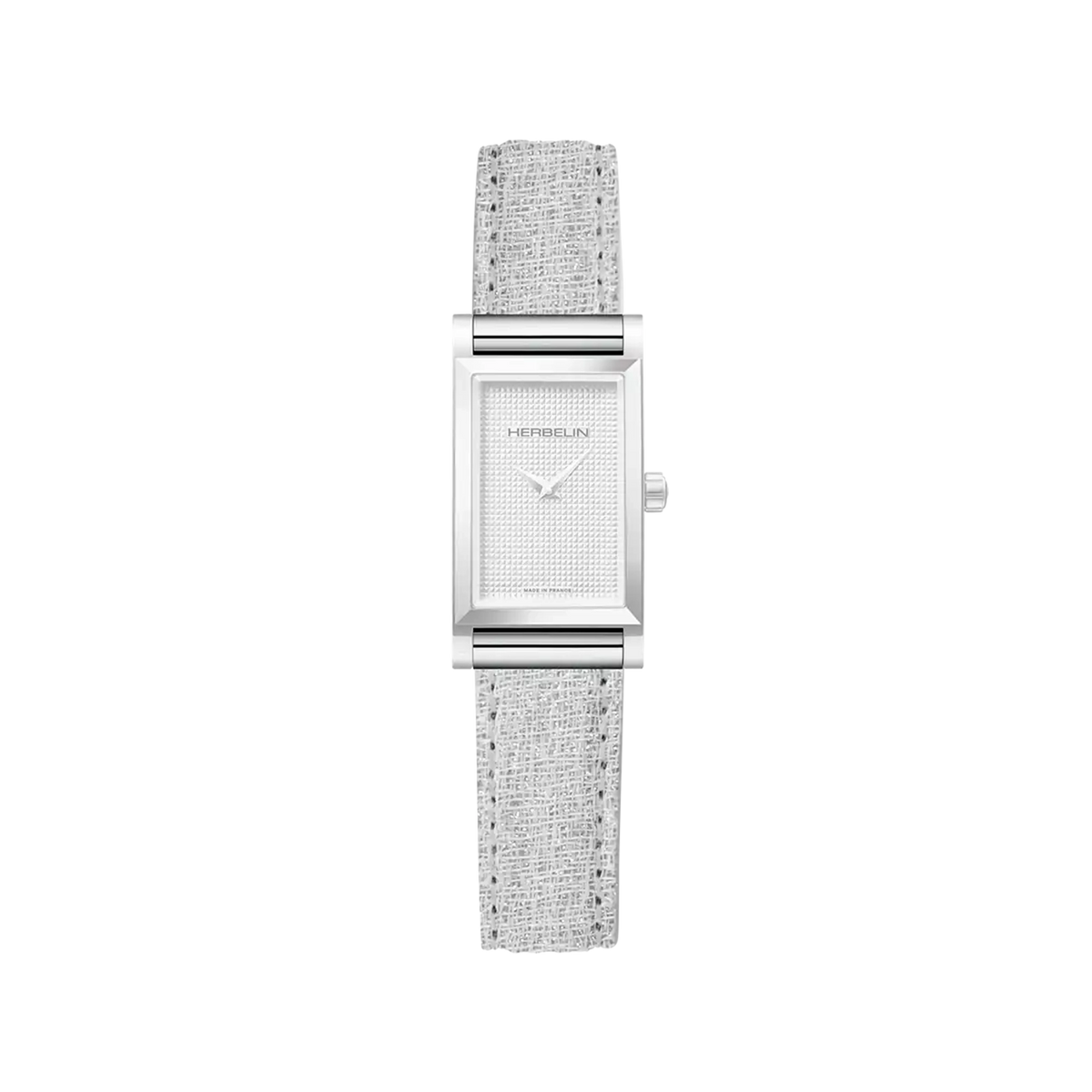 ⁣⁢Bracciale Antarès semplice in lino grigio⁤⁣