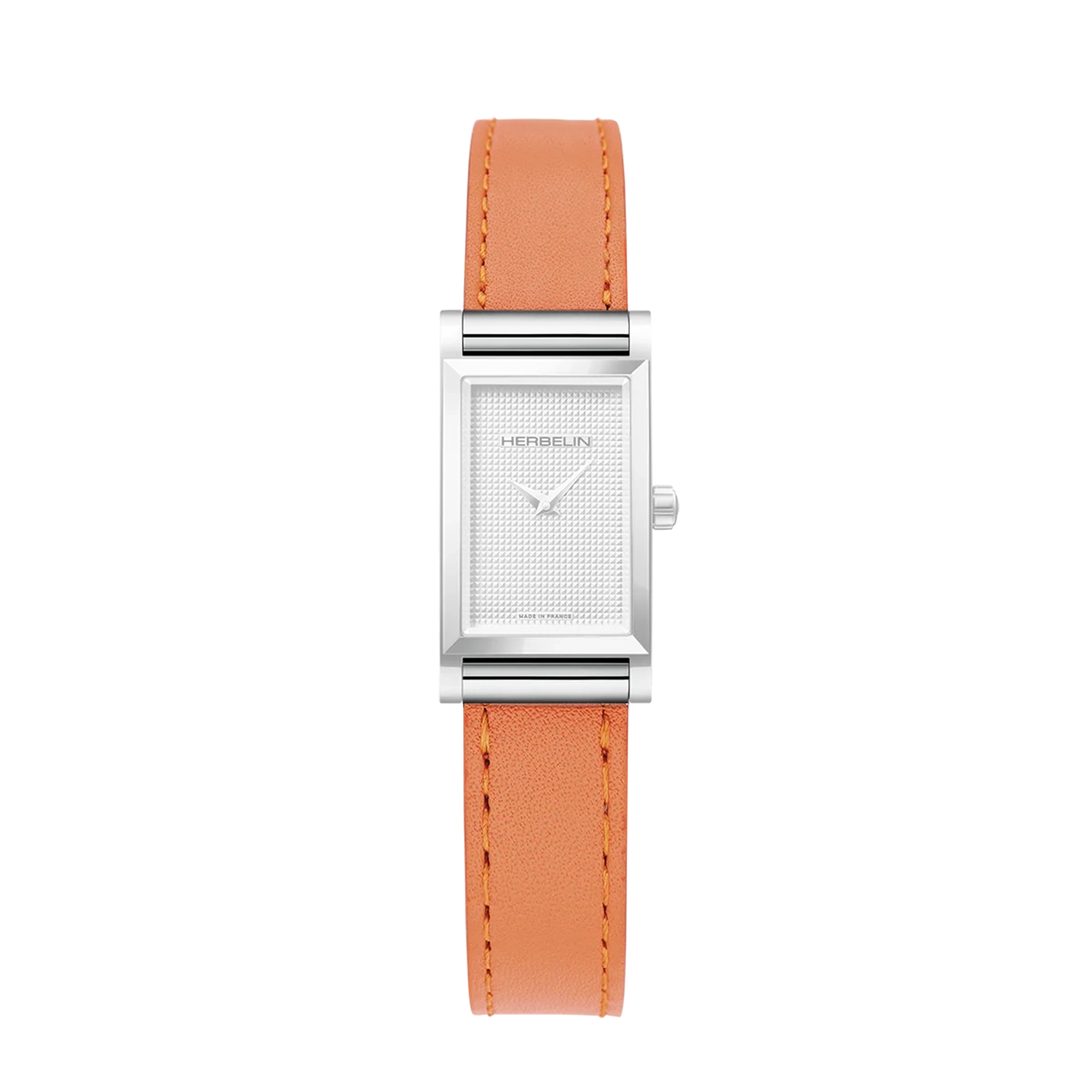 Bracelet Antarès simple en cuir orange