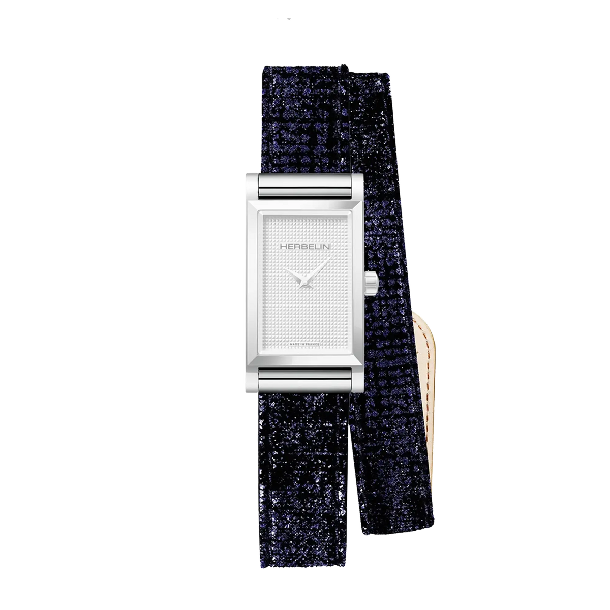 ⁣⁢Antarès double blue leather strap⁤⁣