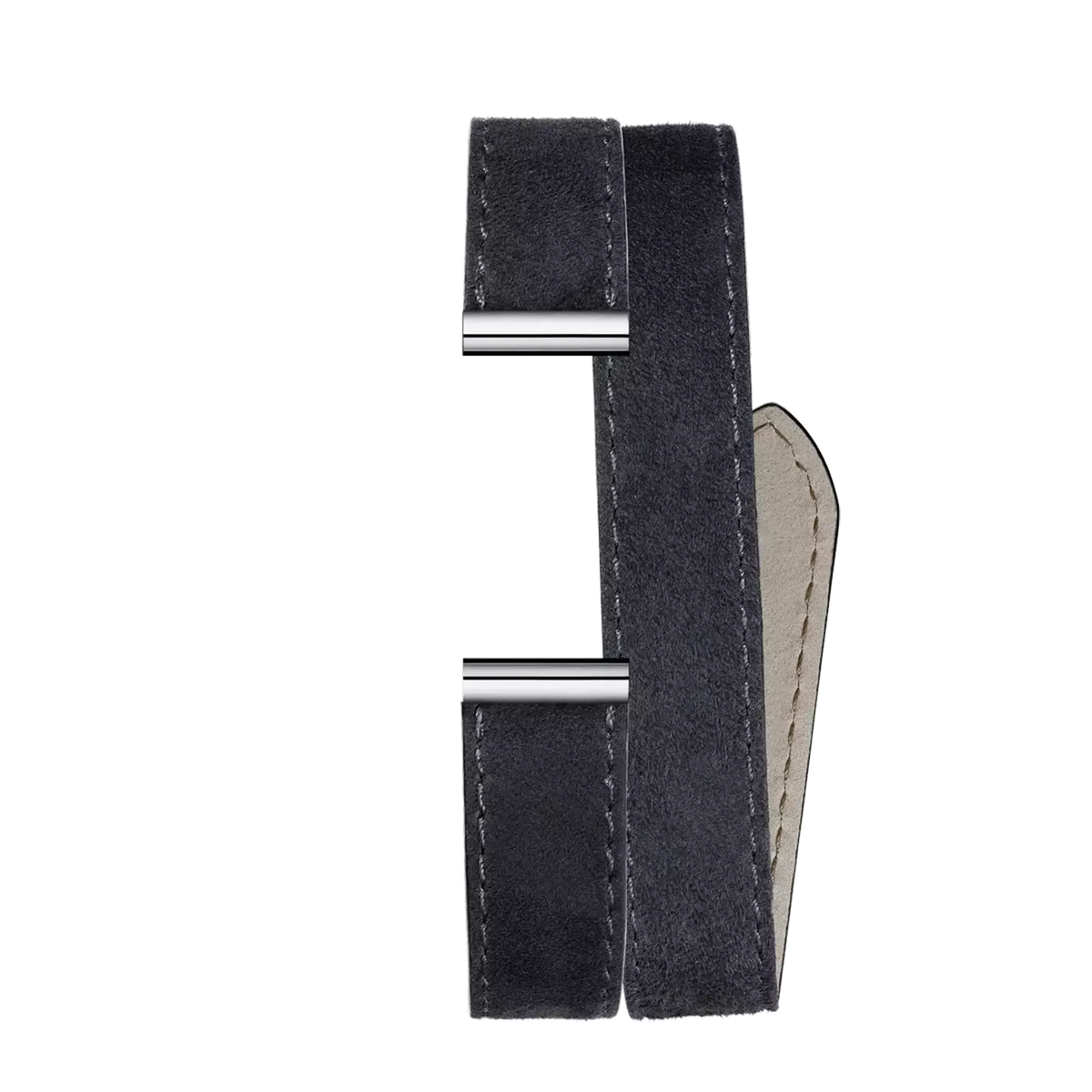 ⁣⁢Bracciale Antarès doppio in pelle⁤⁣