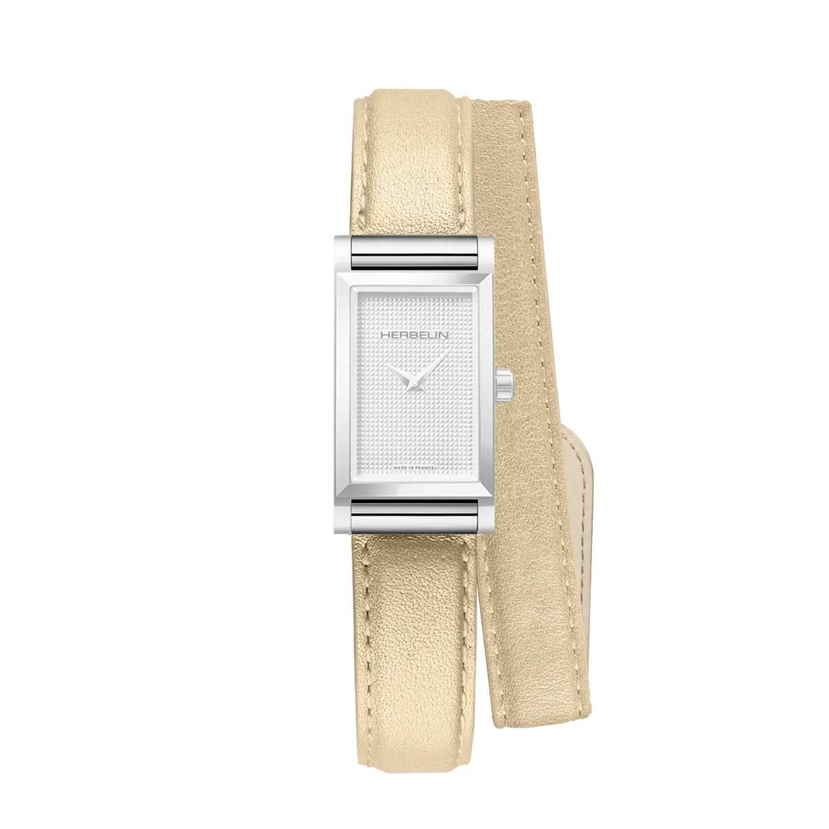 ⁣⁢Bracciale Antarès doppio in pelle⁤⁣