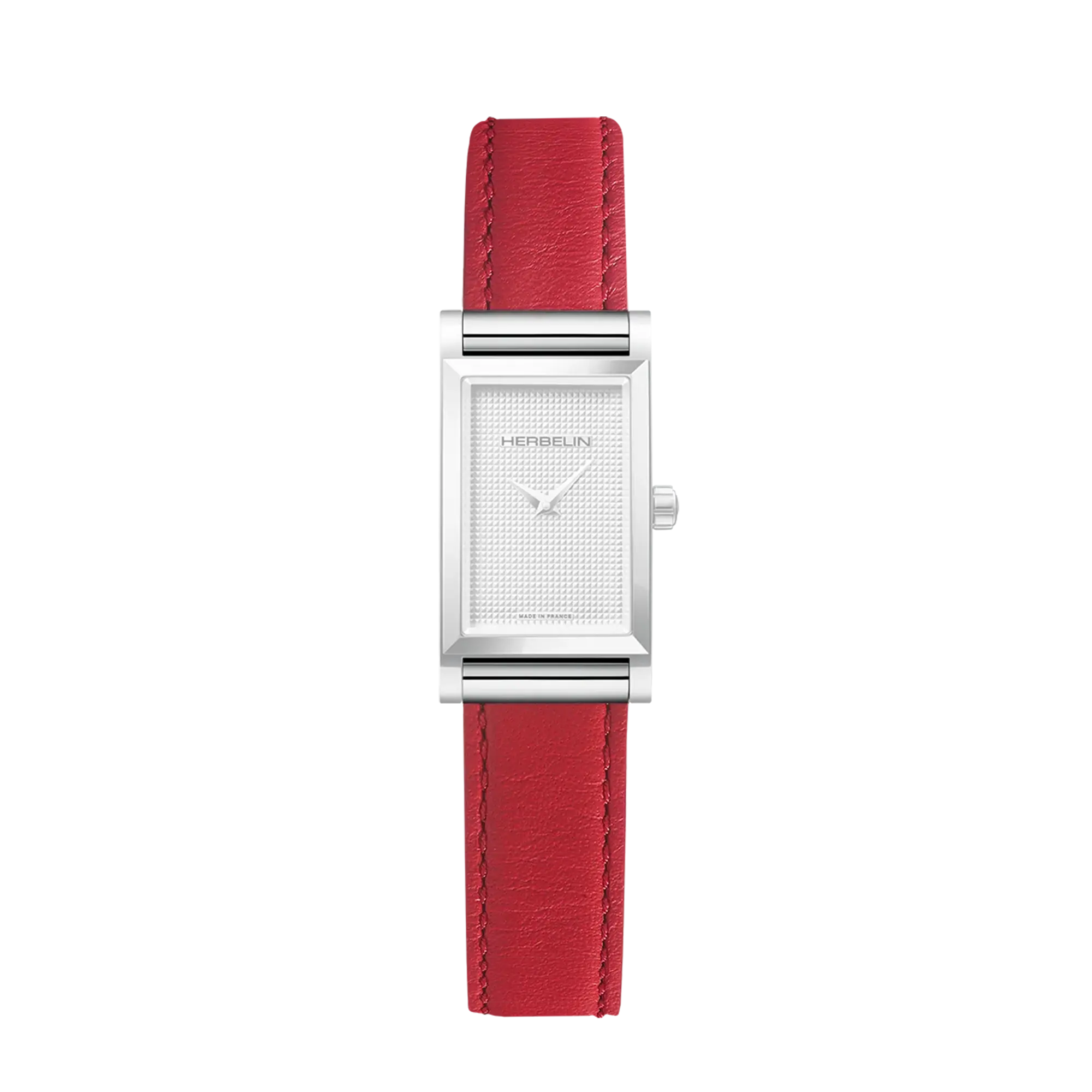 Bracelet Antarès simple en cuir rouge