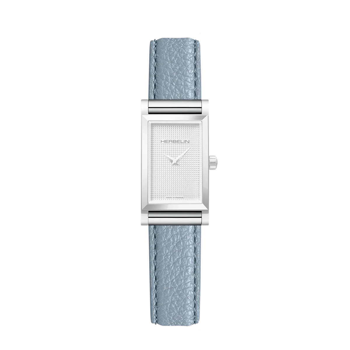 ⁣⁢Brazalete Antarès simple de piel azul⁤⁣
