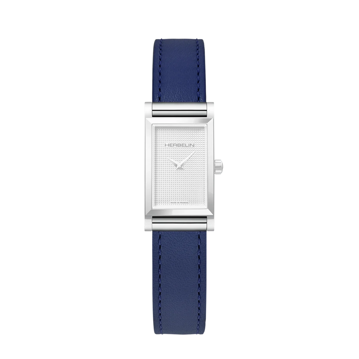 ⁣⁢Brazalete Antarès simple de piel azul⁤⁣