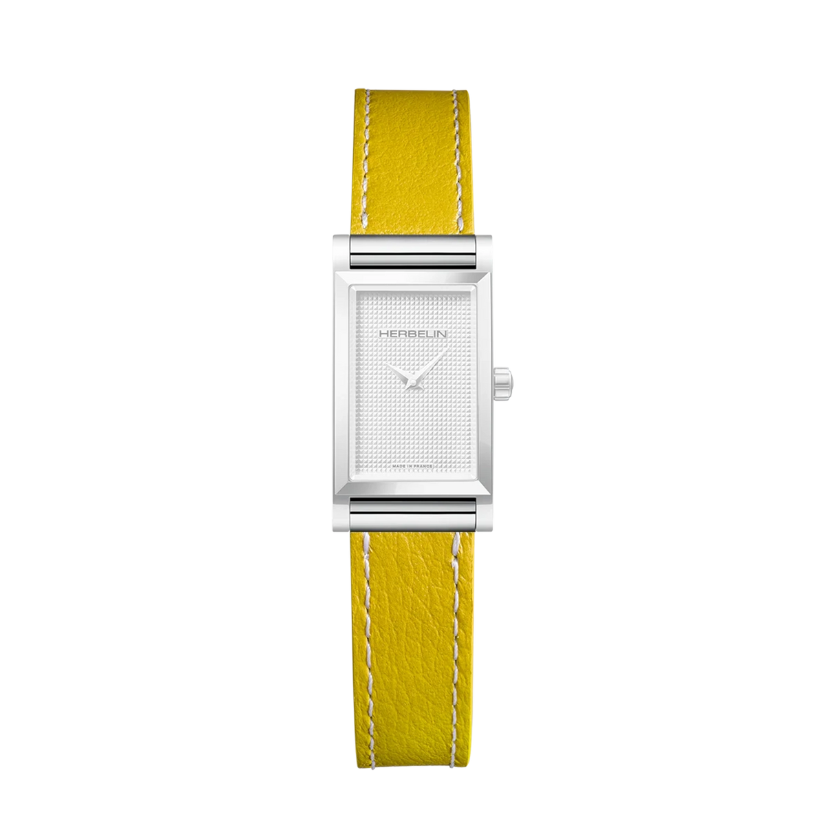 ⁣⁢Brazalete Antarès sencillo de piel amarilla⁤⁣