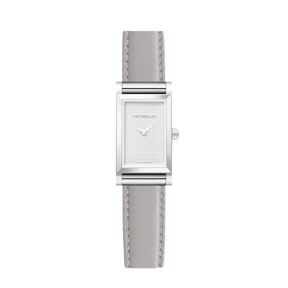 ⁣⁢Simple Antarès bracelet in grey leather⁤⁣