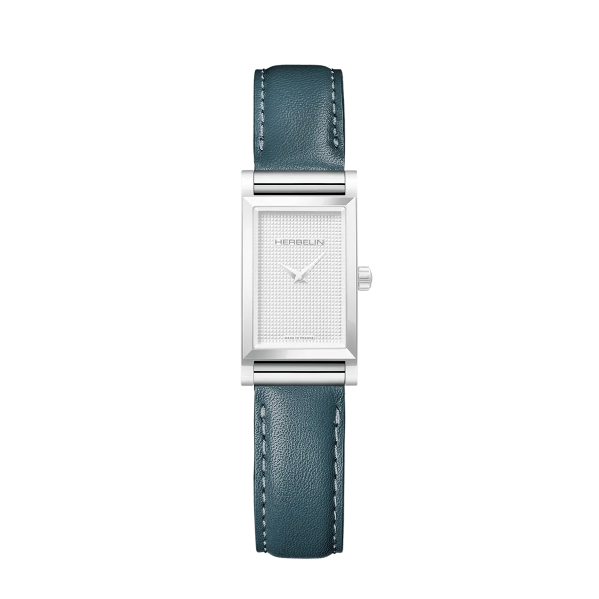 ⁣⁢Brazalete Antarès simple de piel azul⁤⁣