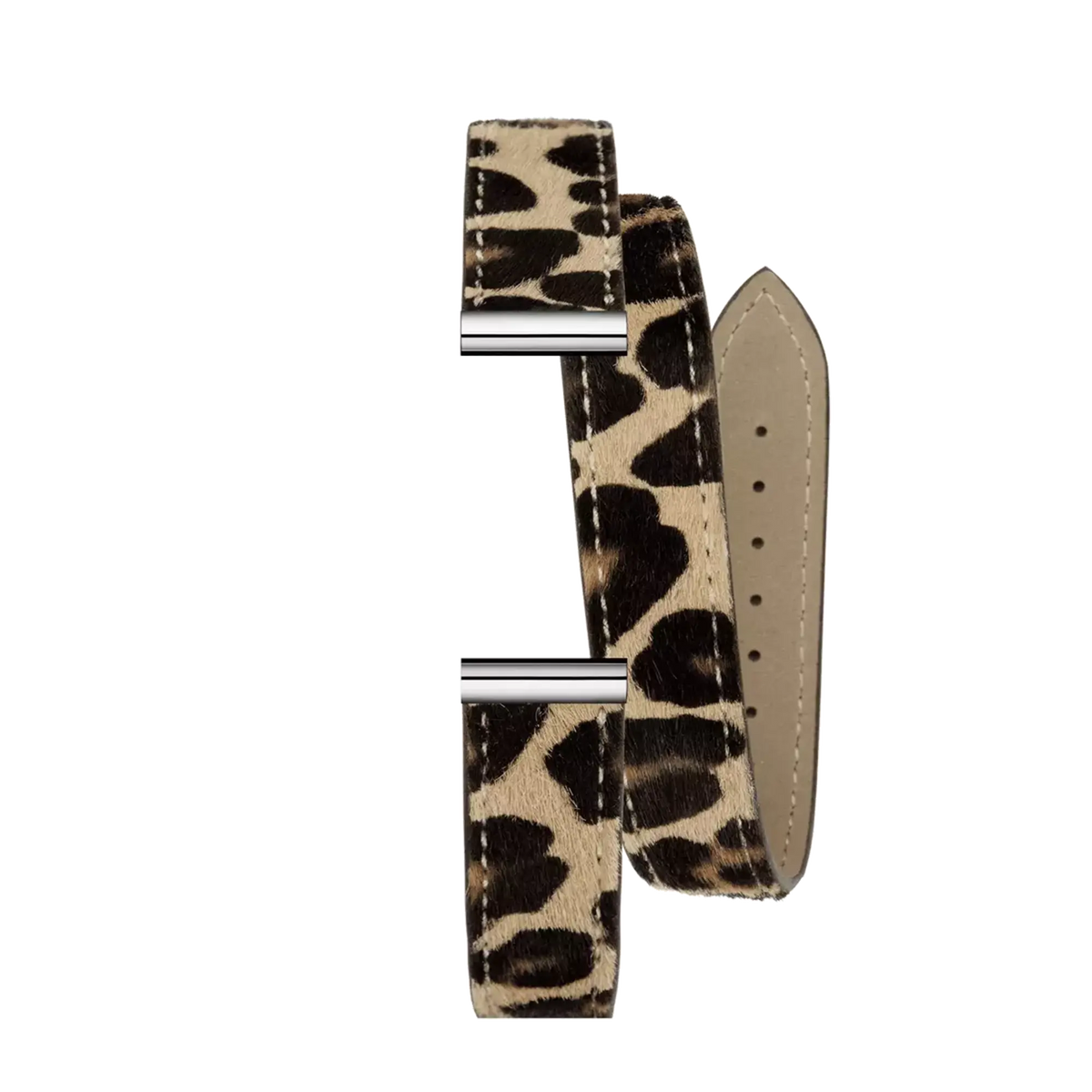 ⁣⁢Bracciale Antarès doppio in pelle⁤⁣