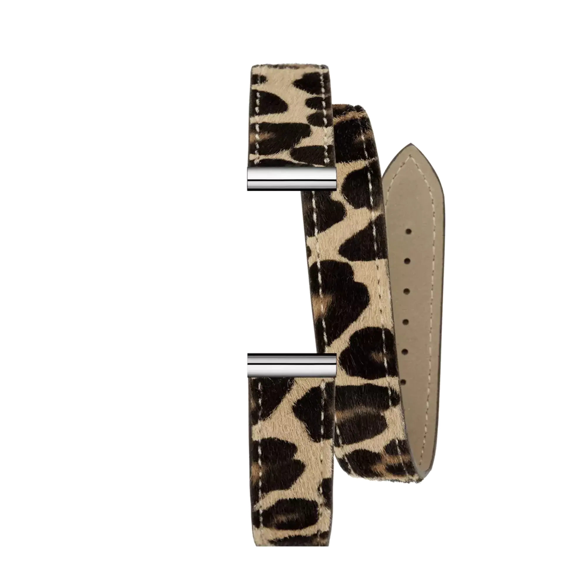 Bracelet Antarès double en cuir