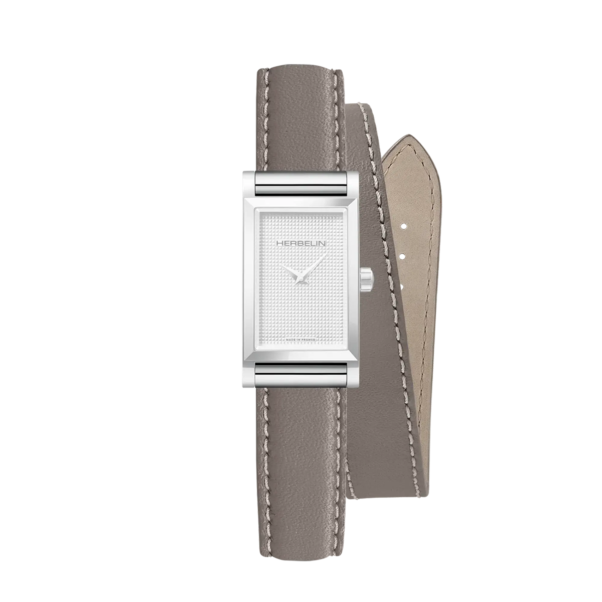 ⁣⁢Pulsera Antarès doble de piel beige⁤⁣