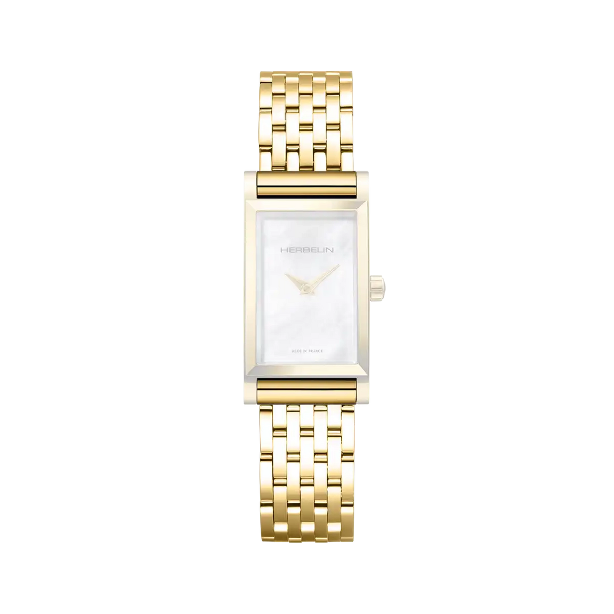 ⁣⁢Brazalete Antarès simple en acero bicolor⁤⁣