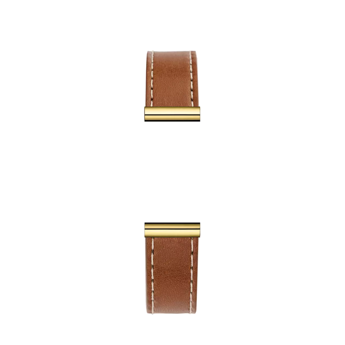 ⁣⁢Pulsera Antarès sencilla de piel camel⁤⁣