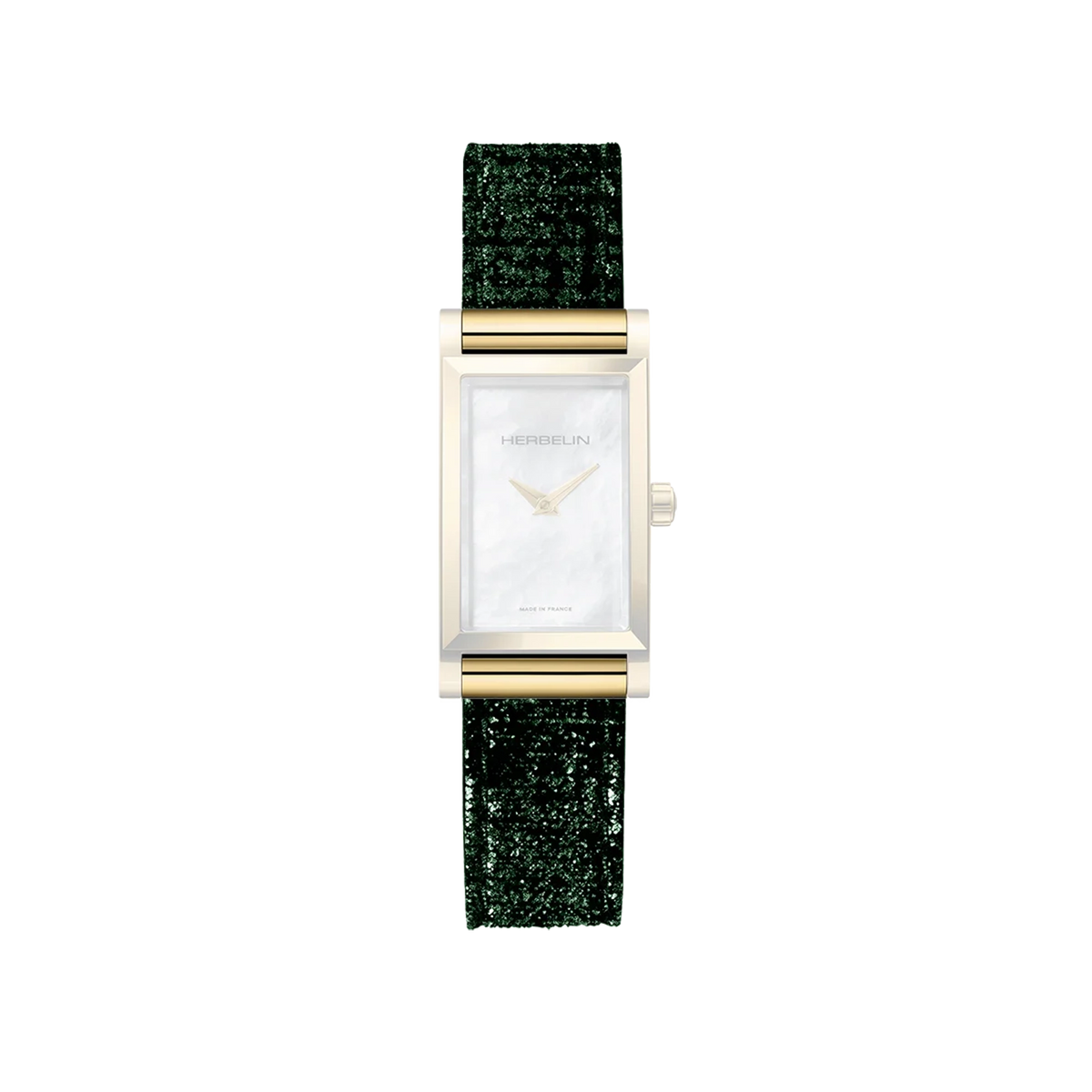 ⁣⁢Bracciale Antarès semplice in pelle verde⁤⁣