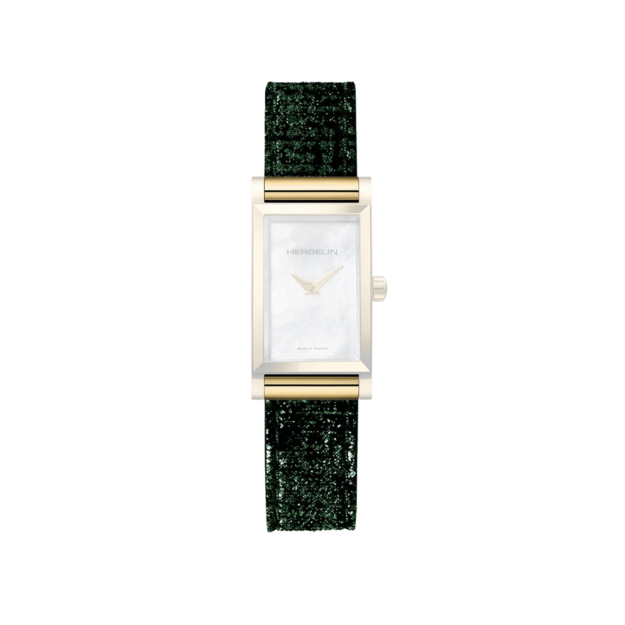 Bracelet Antarès simple en cuir vert