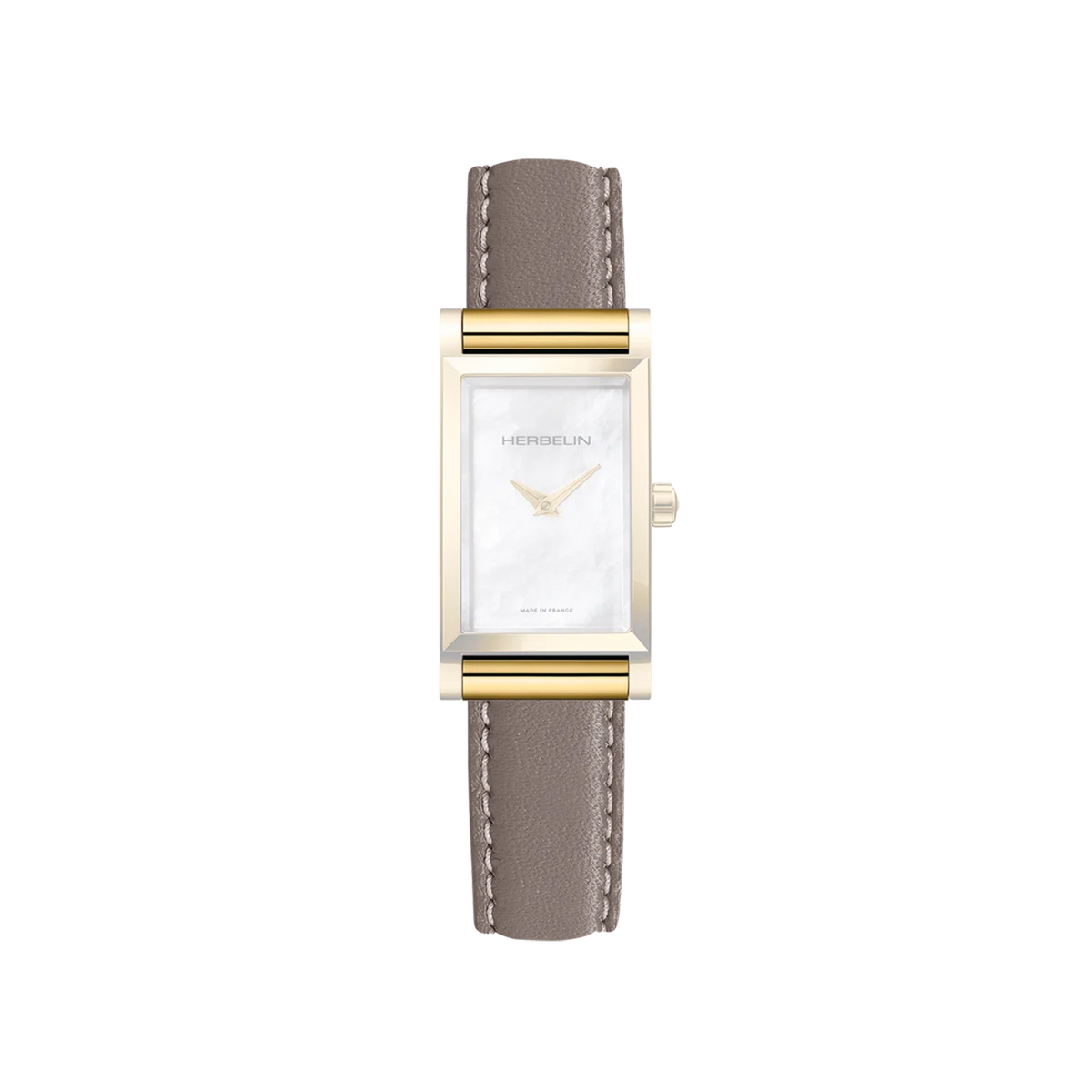 ⁣⁢Pulsera Antarès sencilla de piel beige⁤⁣