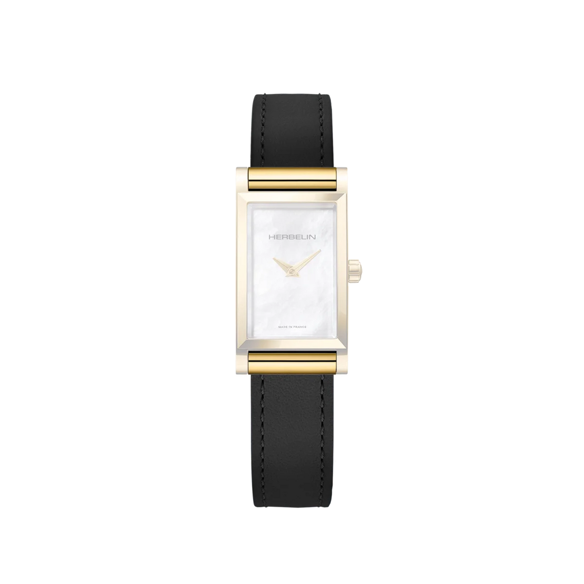 ⁣⁢Pulsera Antarès sencilla de piel negra⁤⁣
