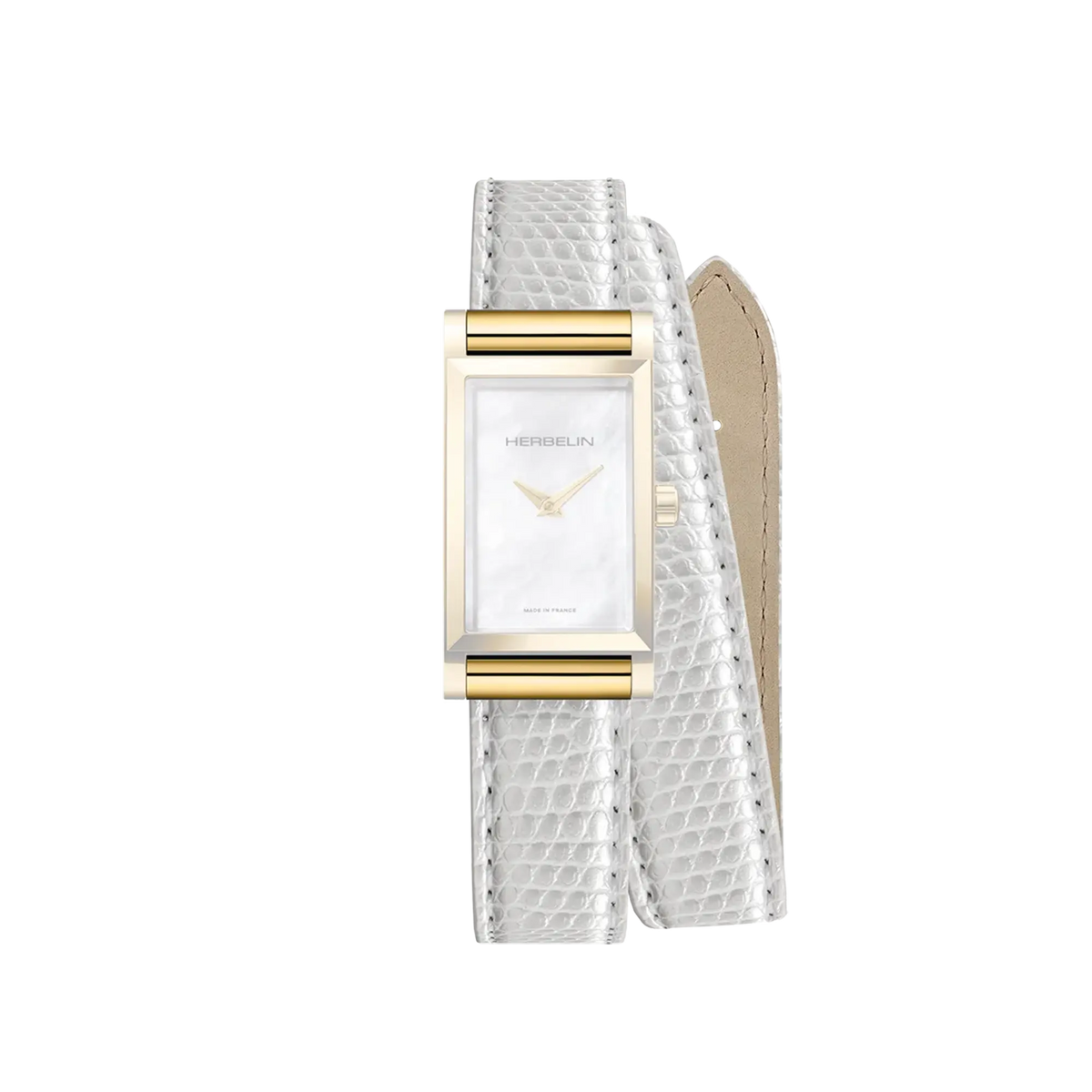 ⁣⁢White iguana double Antarès bracelet⁤⁣