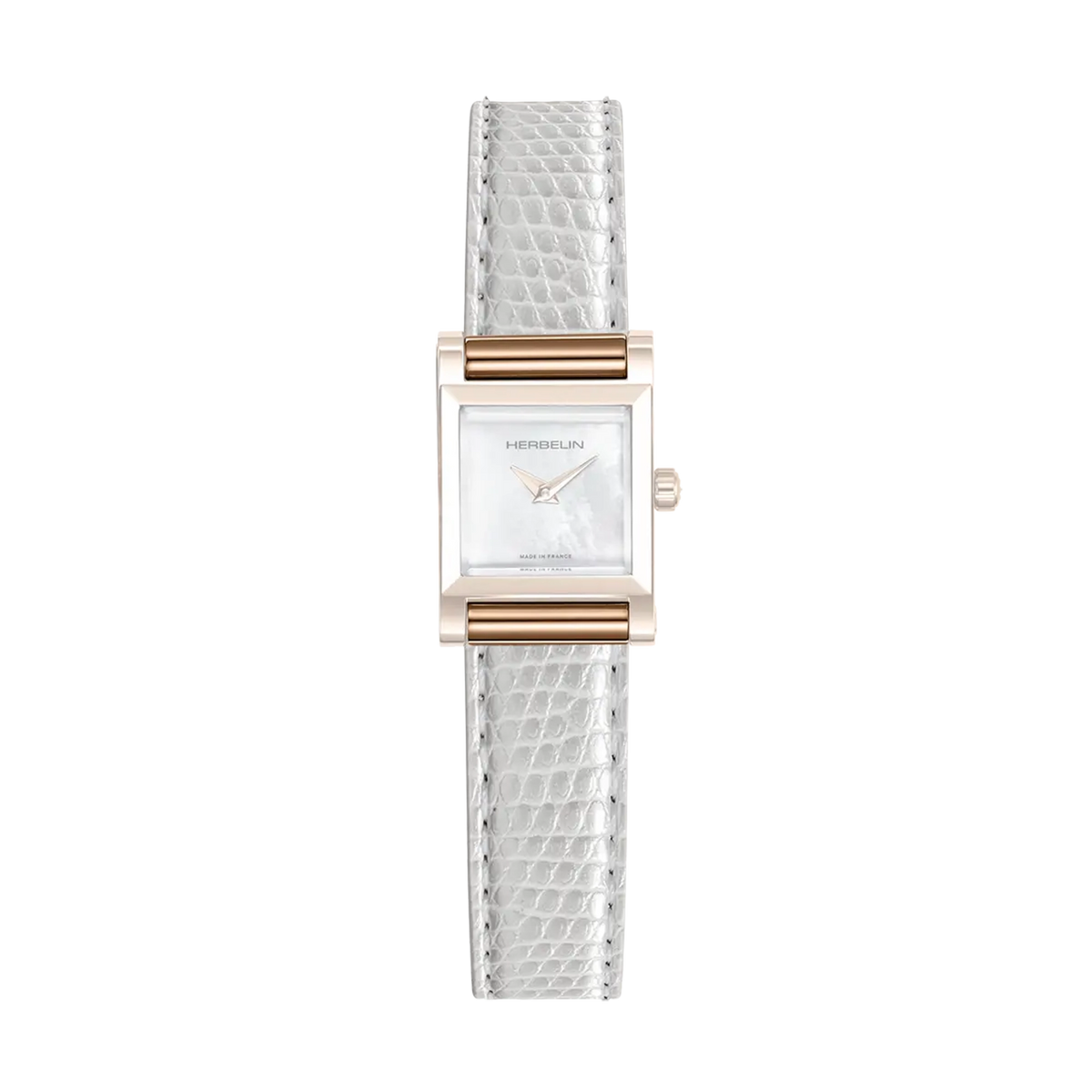 ⁣⁢Bracciale Antarès semplice in iguana bianco⁤⁣