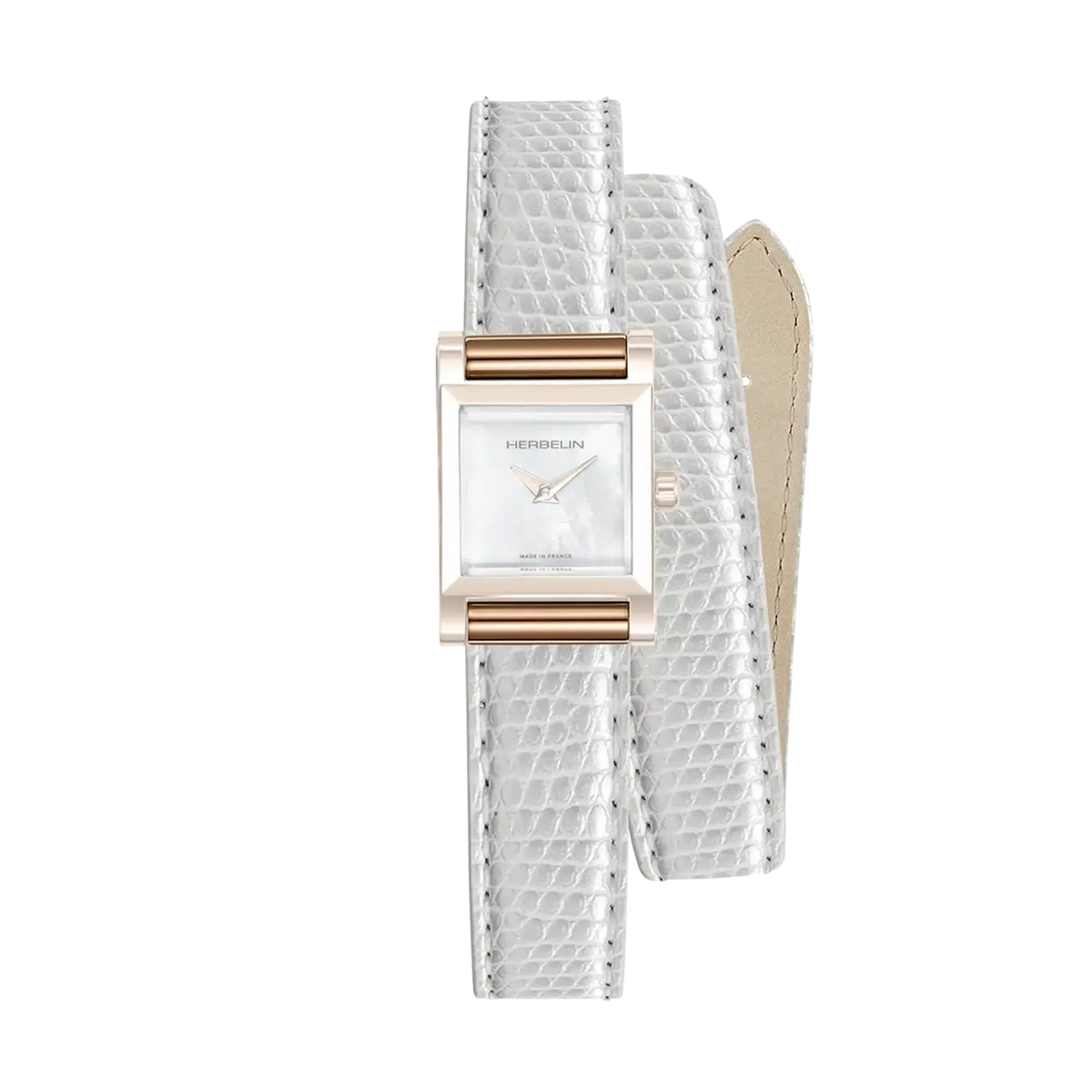 ⁣⁢White iguana double Antarès bracelet⁤⁣