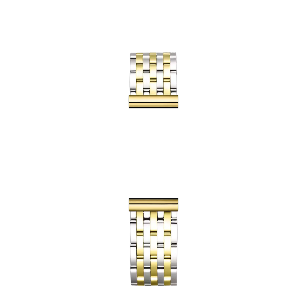 ⁣⁢Brazalete Antarès simple en acero bicolor⁤⁣