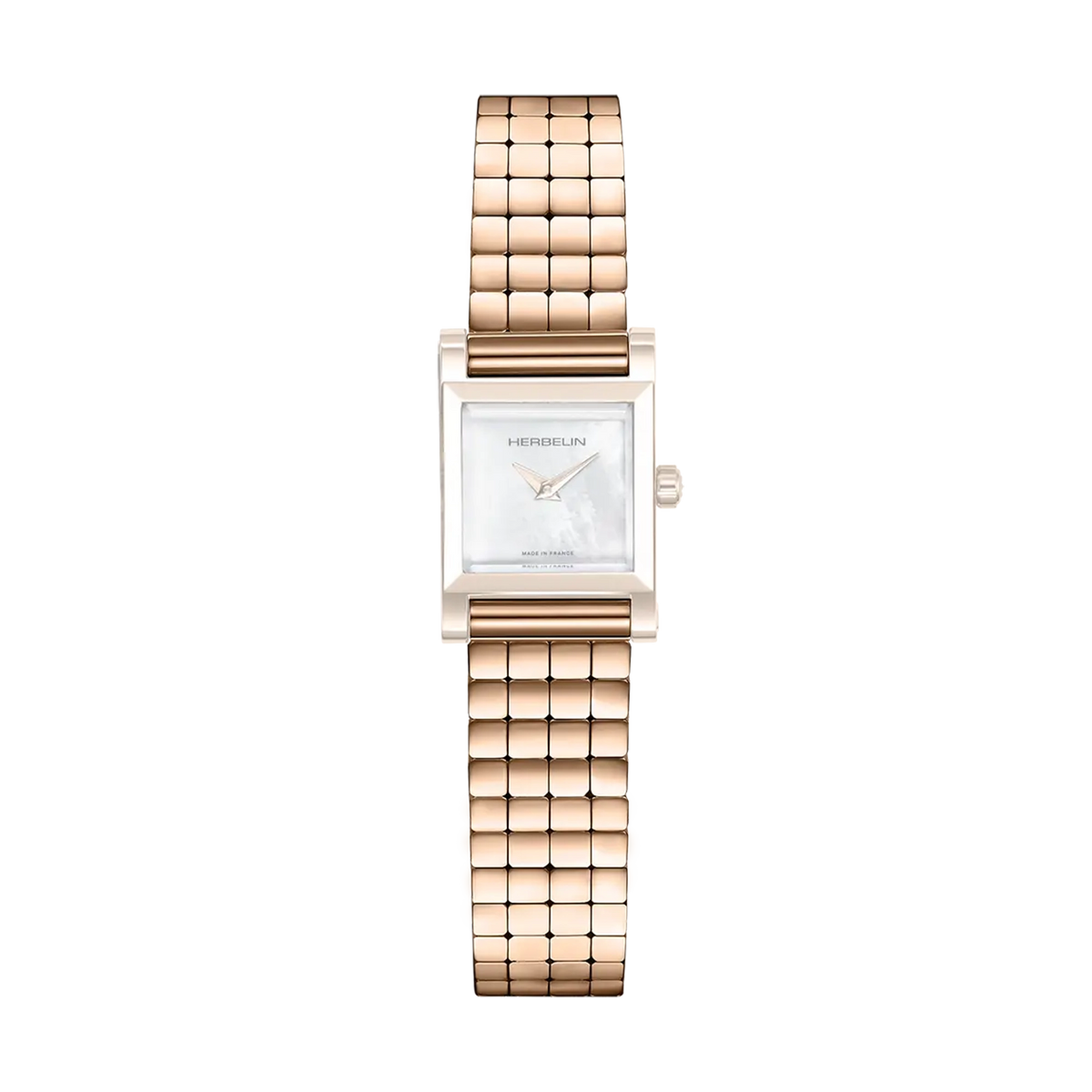 ⁣⁢Single Antarès bracelet in rose gold PVD steel⁤⁣
