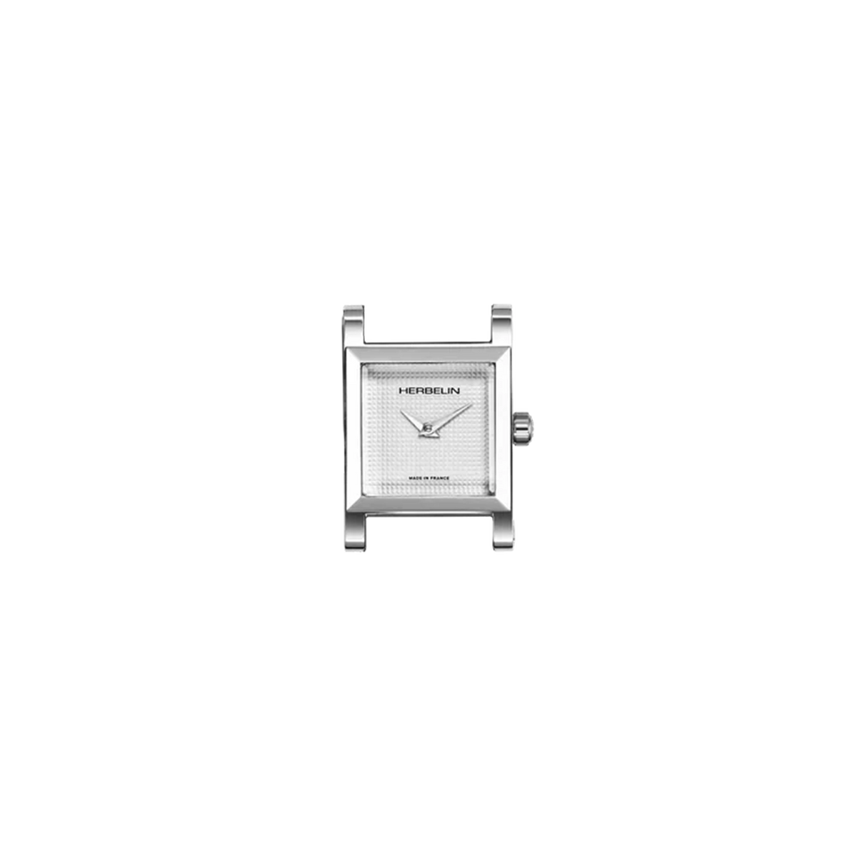 ⁣⁢Antarès, quadrante in argento guilloché, cassa quadrata in acciaio⁤⁣