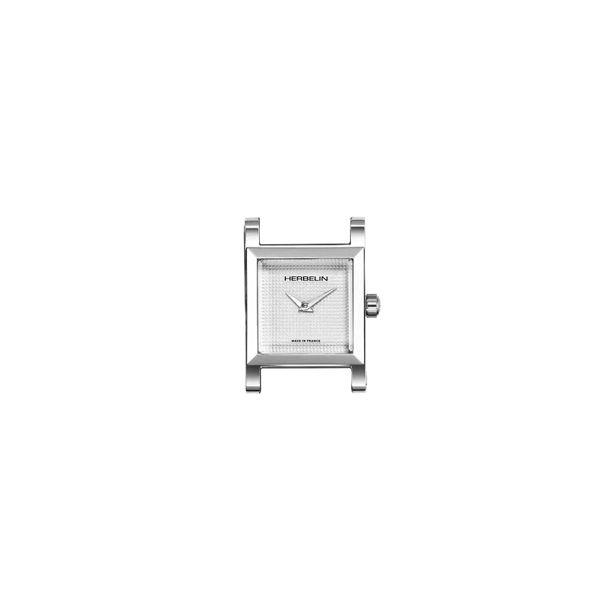 ⁣⁢Antarès, quadrante in argento guilloché, cassa quadrata in acciaio⁤⁣
