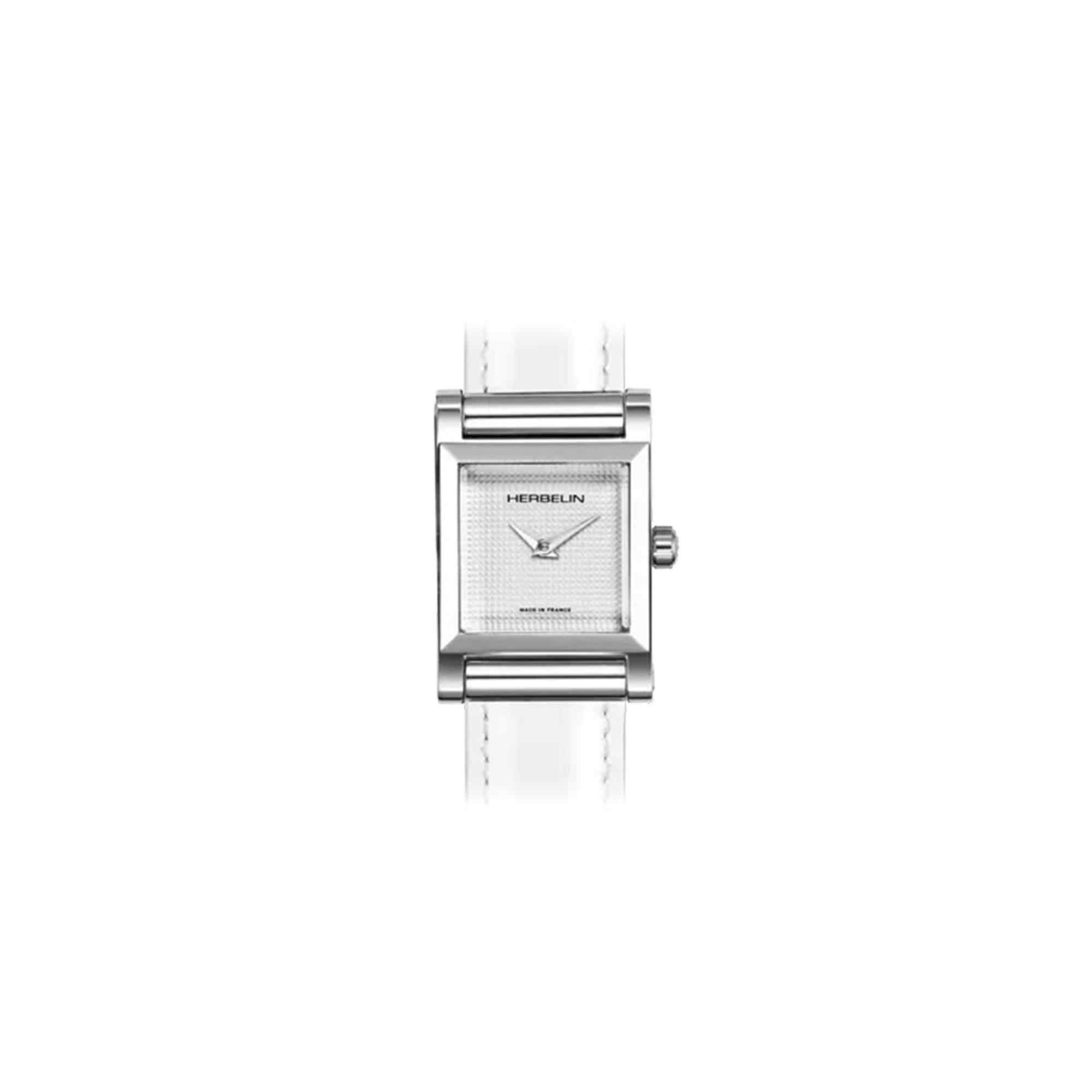 ⁣⁢Antarès, quadrante in argento guilloché, cassa quadrata in acciaio⁤⁣