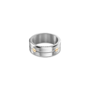 ⁣⁢NEWPORT RING - STAHL &amp; GOLD⁤⁣