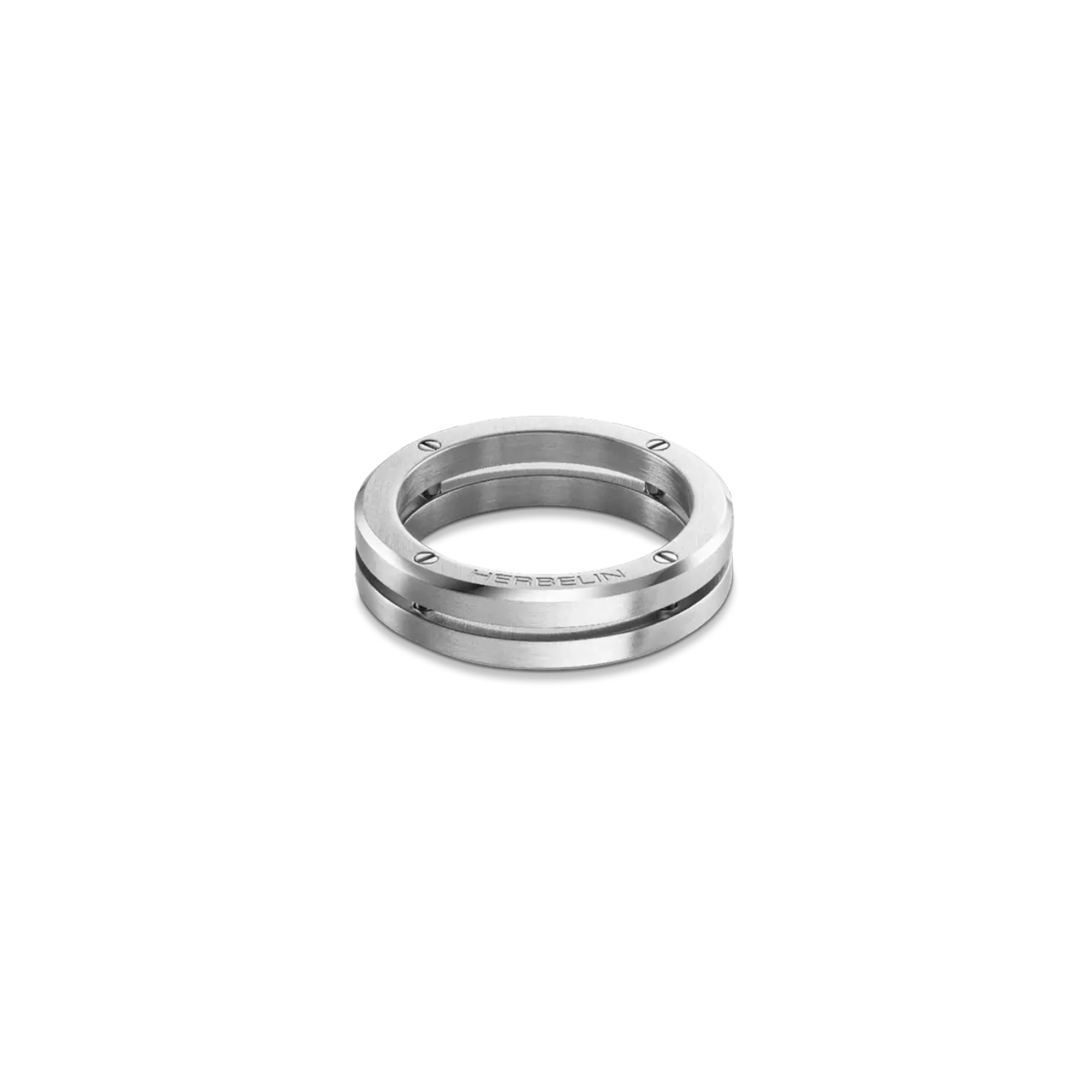 ⁣⁢Newport ring i stål⁤⁣