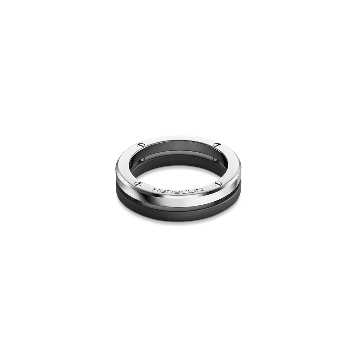 ⁣⁢Anello Newport in titanio⁤⁣