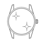 Verre saphir facetté