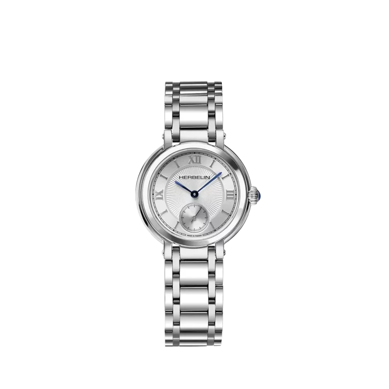 montre herbelin acier femme galet elegante