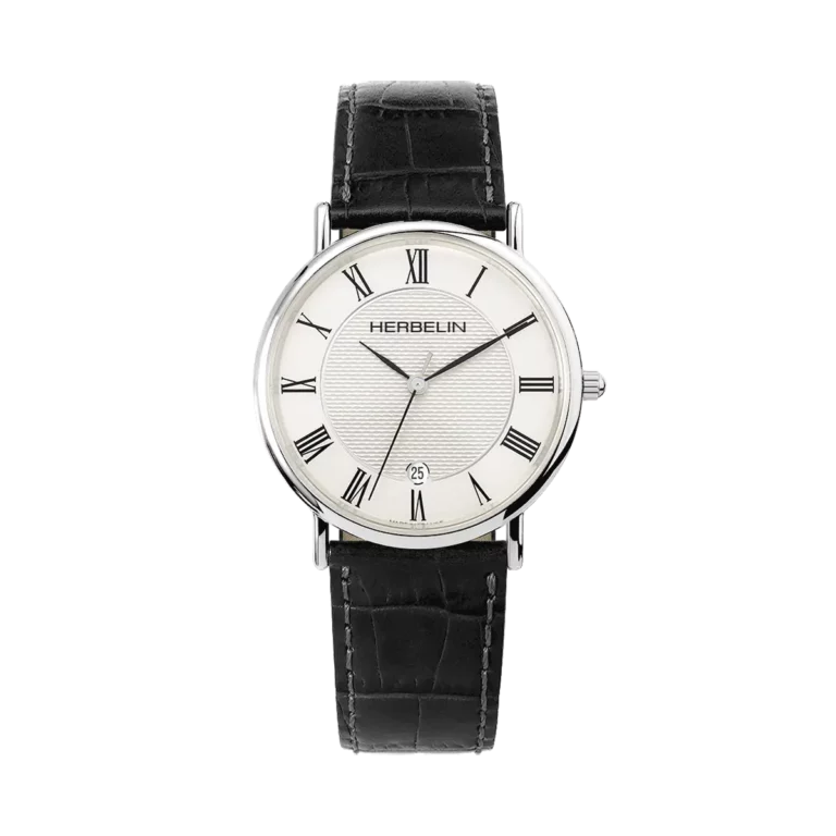 montre herbelin bracelet cuir homme