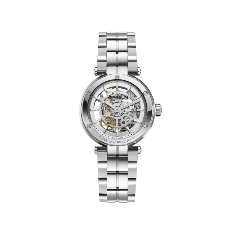 montre femme squelette mouvement automatique