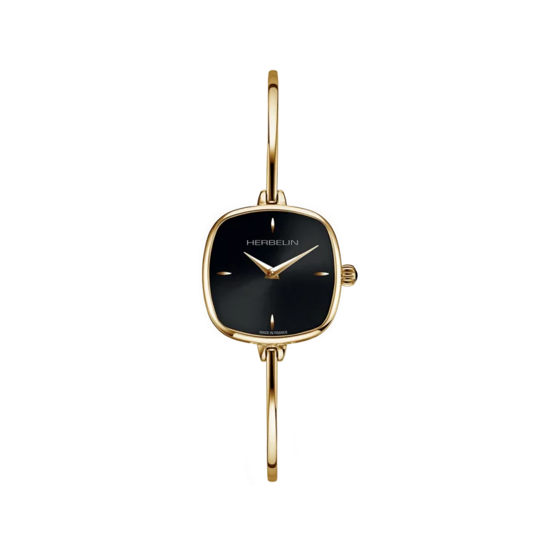 montre fil herbelin pvd or jaune montre fine pour femme
