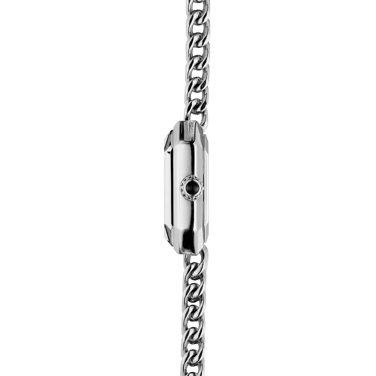 profil montre herbelin bracelet acier femme elegante cadran nacre noire