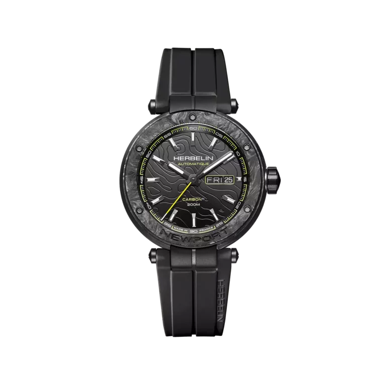 montre herbelin newport automatique carbone titane montre de plongee