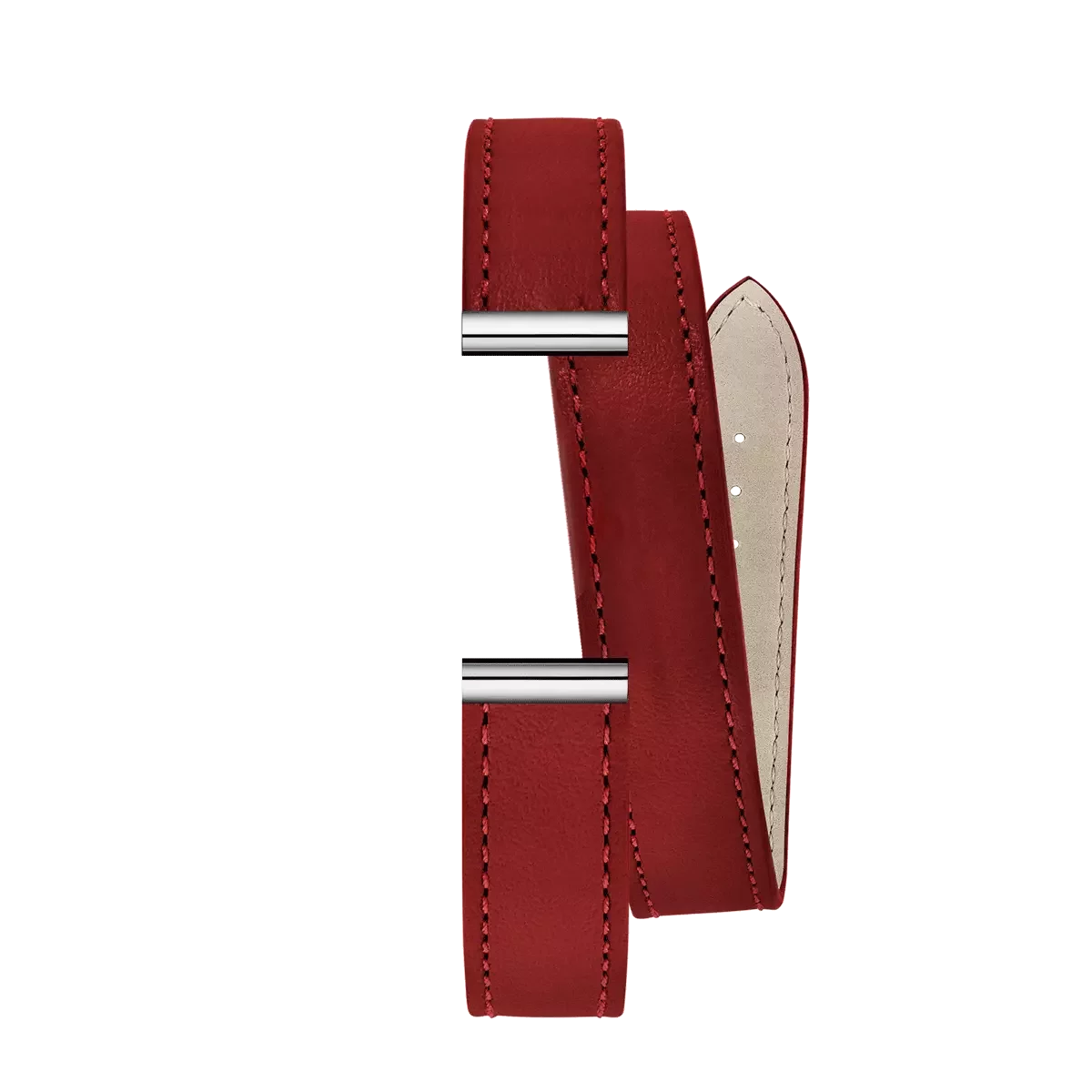 bracelet double tour rouge antarès pour femme élégant herbelin marque française